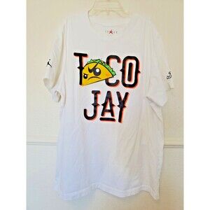 Jordan Jayson Tatum Taco Jay Tee/T-Shirt DV5538-100 White Mens XL‎